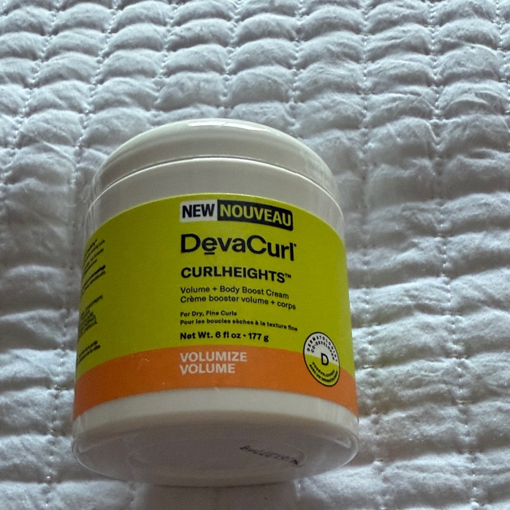 DevaCurl CurlHeights Volume Boost Cream - Yellow and White